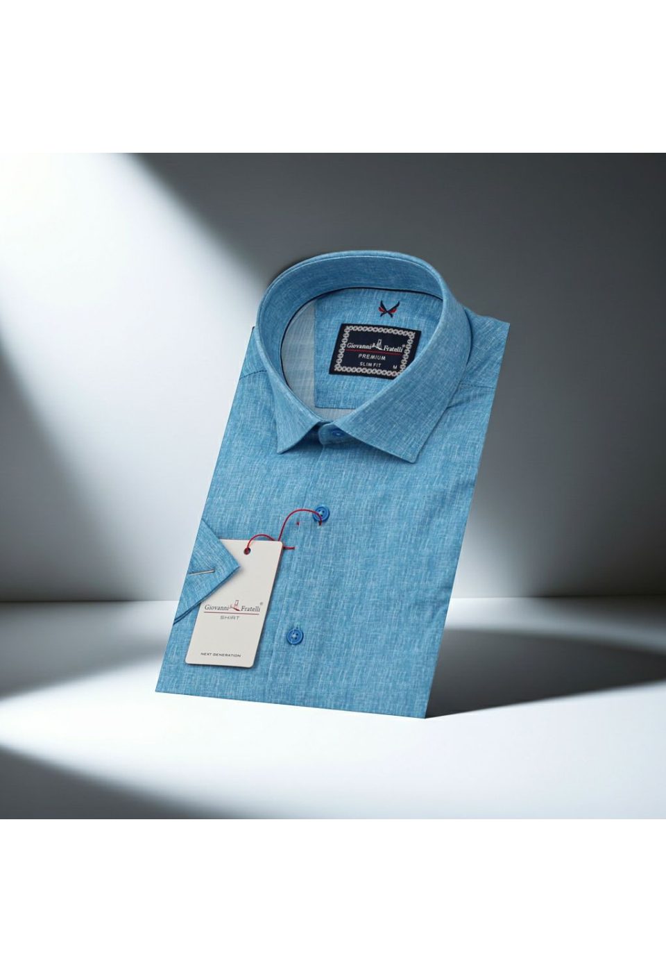 Slim Fit Kısa Kol Desenli Erkek Gömlek 3GMK311195002 - Giovanni Fratelli