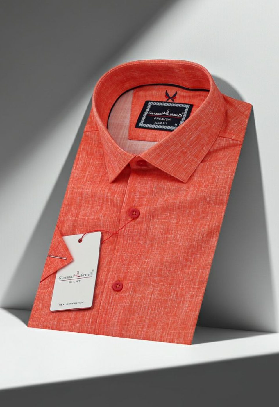 Slim Fit Kısa Kol Desenli Erkek Gömlek 3GMK311195004 - Giovanni Fratelli