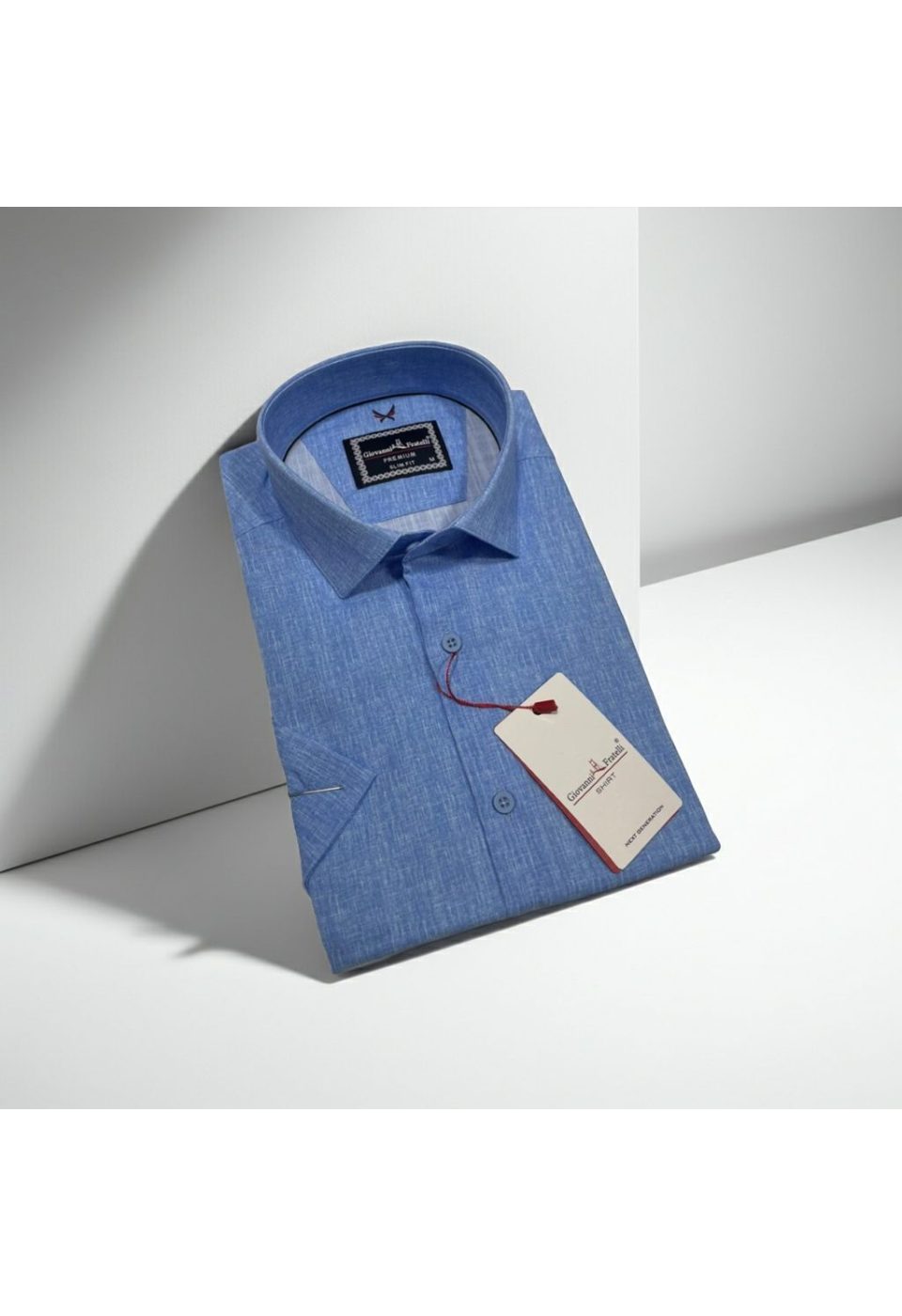 Slim Fit Kısa Kol Desenli Erkek Gömlek 3GMK311195008 - Giovanni Fratelli