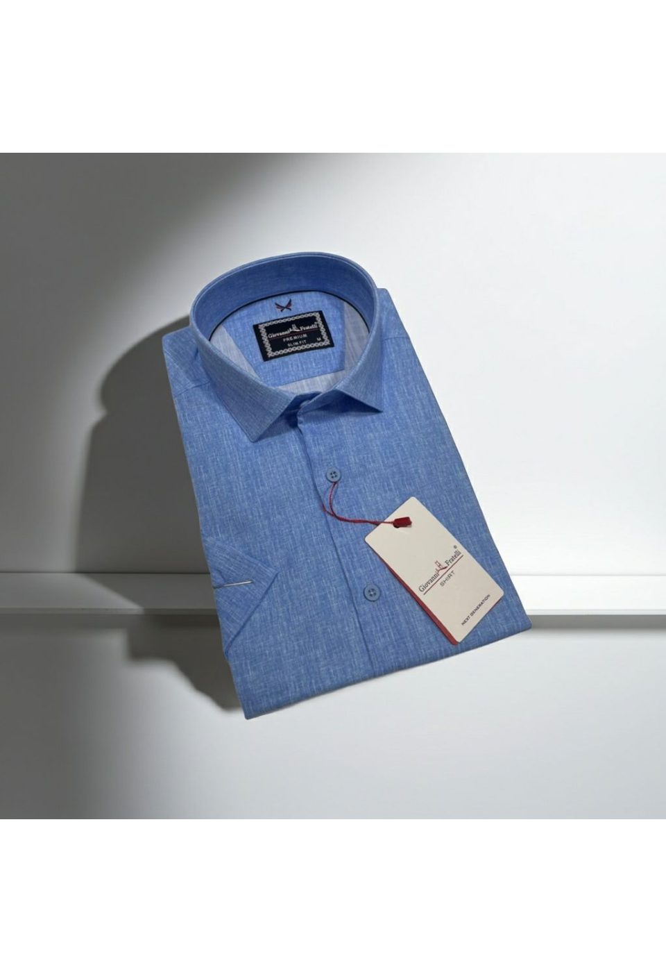 Slim Fit Kısa Kol Desenli Erkek Gömlek 3GMK311195008 - Giovanni Fratelli