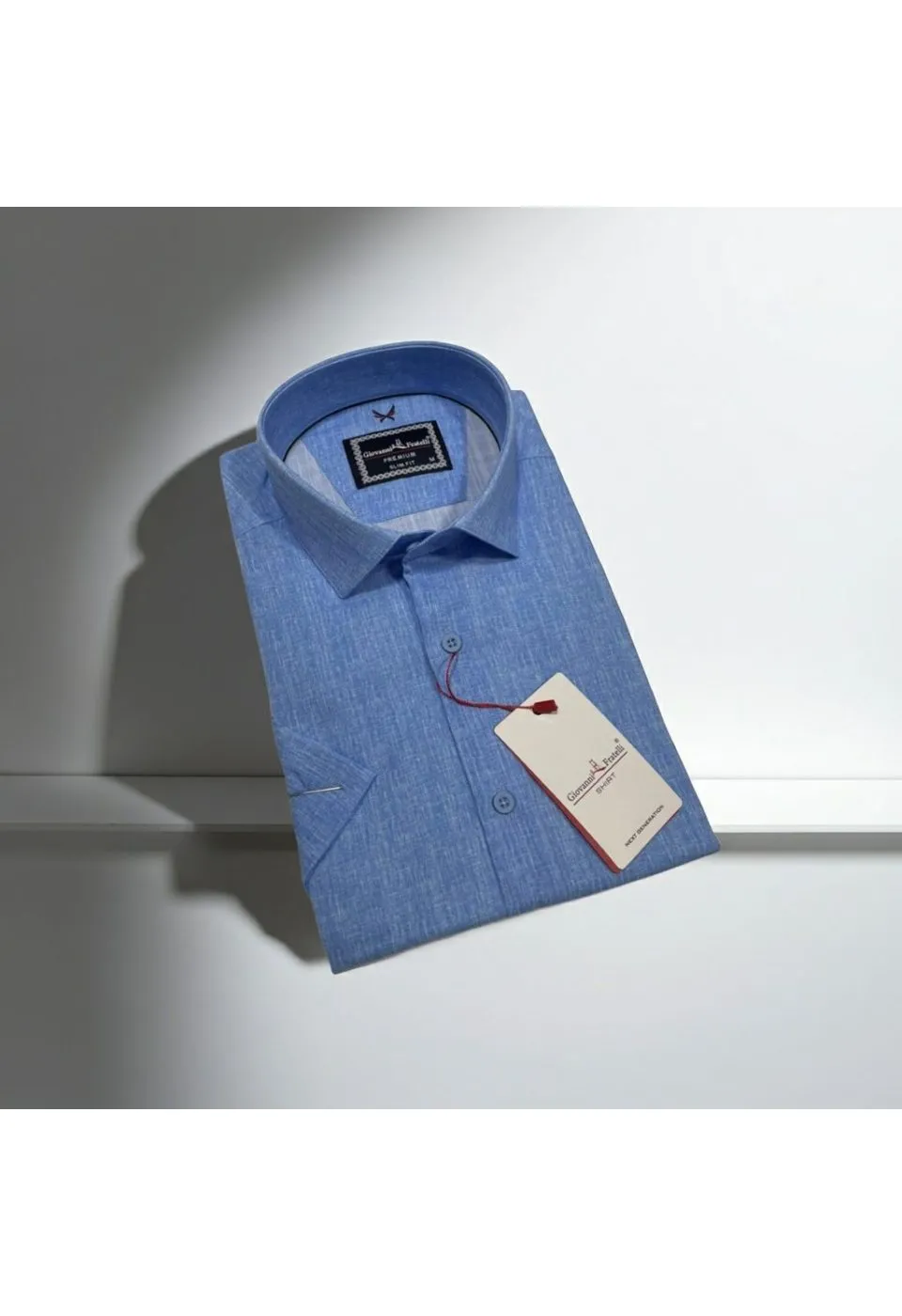Slim Fit Kısa Kol Desenli Erkek Gömlek 3GMK311195008 - Giovanni Fratelli