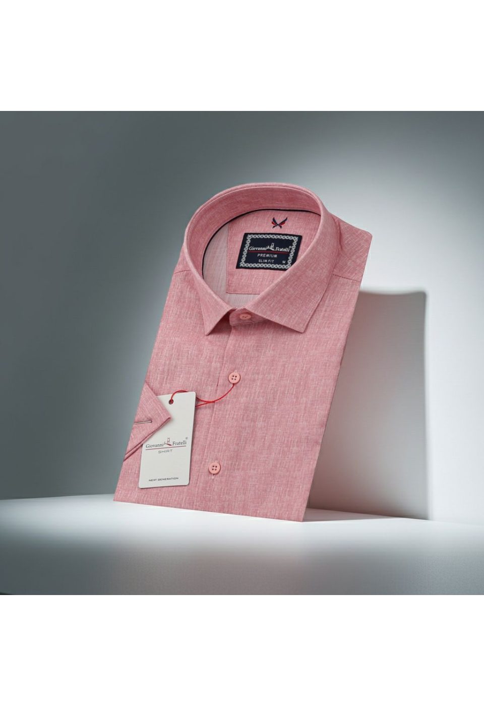 Slim Fit Kısa Kol Desenli Erkek Gömlek 3GMK311195009 - Giovanni Fratelli
