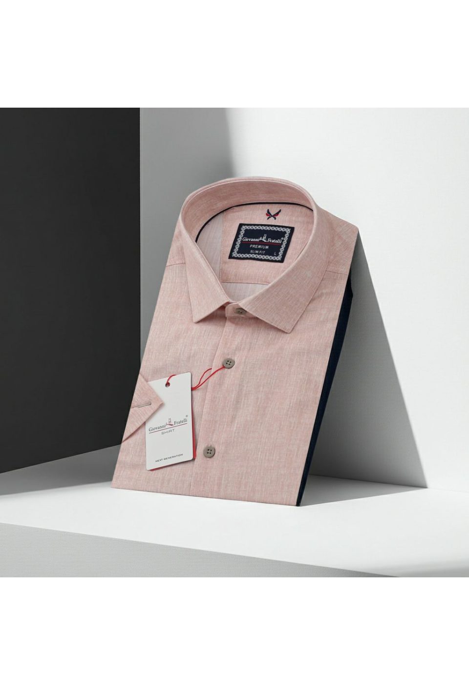 Slim Fit Kısa Kol Desenli Erkek Gömlek 3GMK311195011 - Giovanni Fratelli