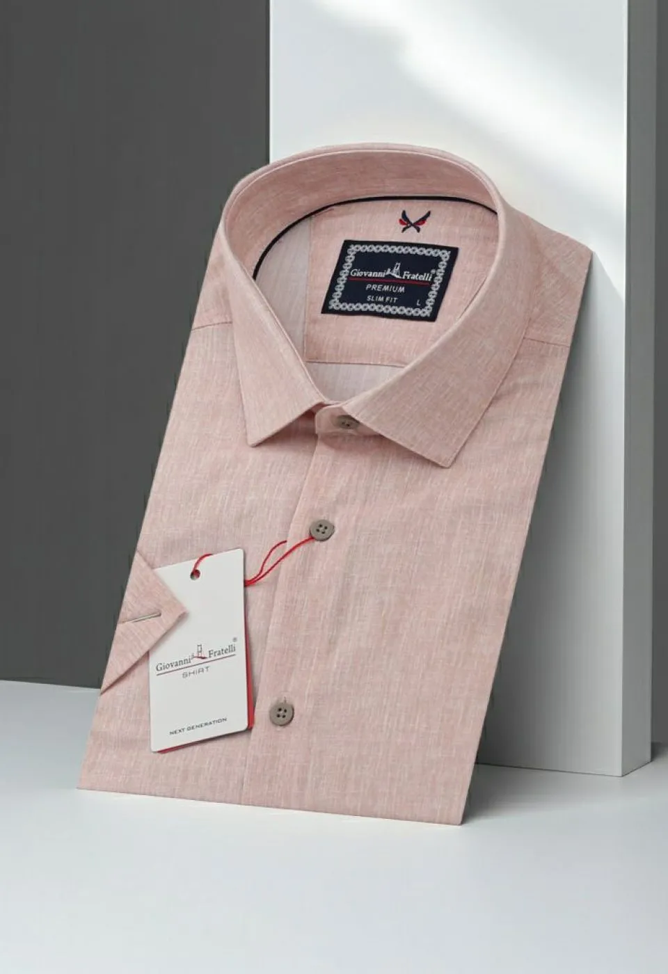 Slim Fit Kısa Kol Desenli Erkek Gömlek 3GMK311195011 - Giovanni Fratelli