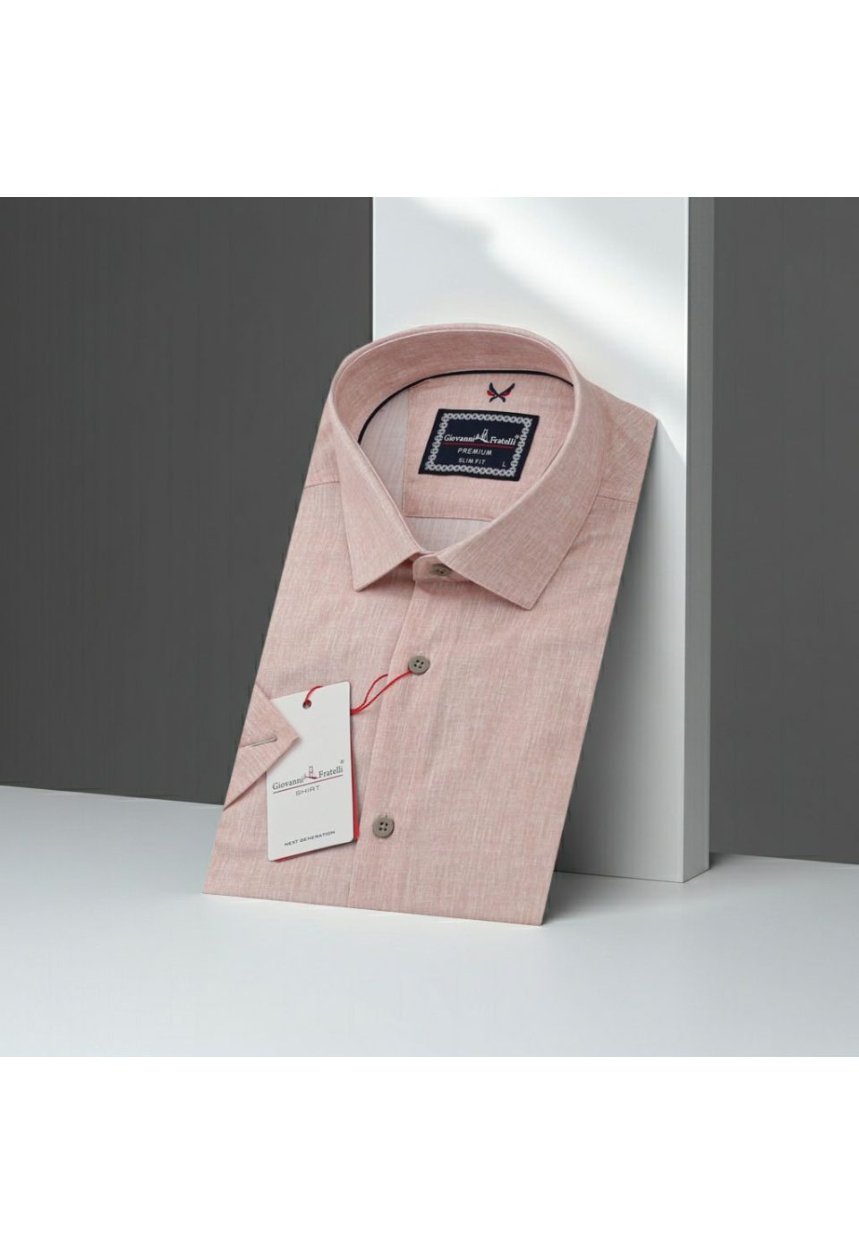 Slim Fit Kısa Kol Desenli Erkek Gömlek 3GMK311195011 - Giovanni Fratelli