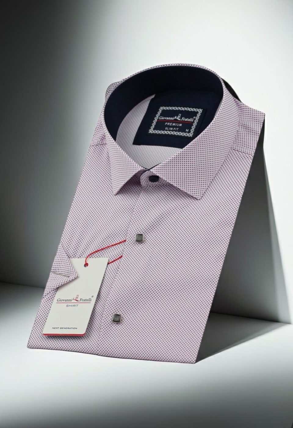 Slim Fit Kısa Kol Dijital Baskılı Desenli Erkek Gömlek 3GMK311196002