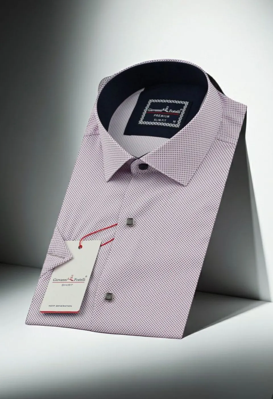 Slim Fit Kısa Kol Dijital Baskılı Desenli Erkek Gömlek 3GMK311196002