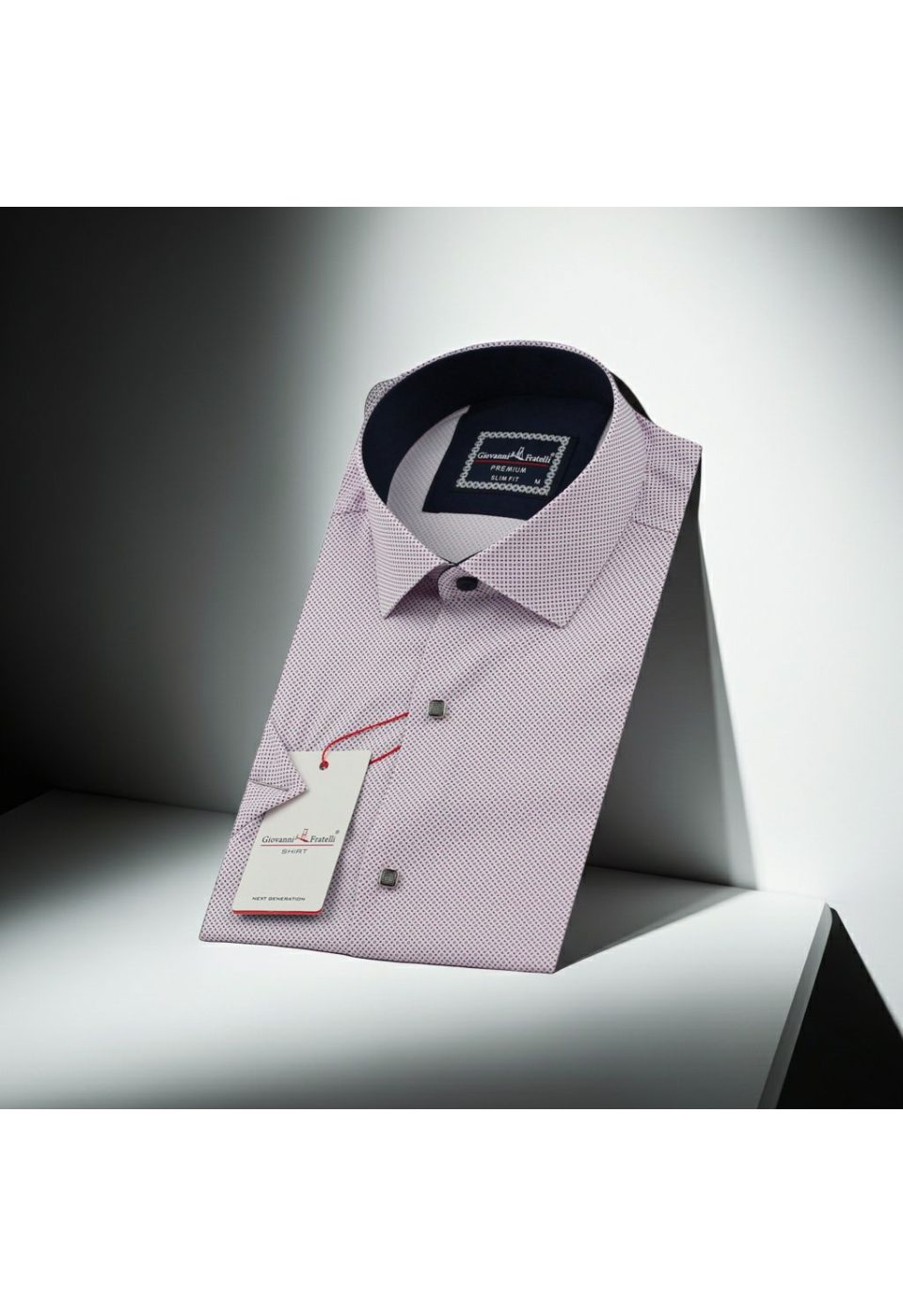 Slim Fit Kısa Kol Dijital Baskılı Desenli Erkek Gömlek 3GMK311196002 - Giovanni Fratelli