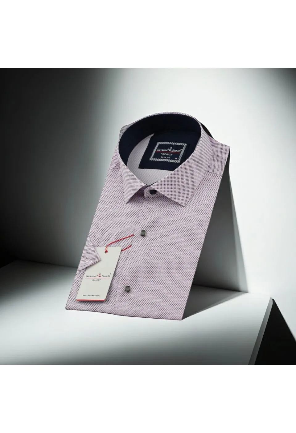 Slim Fit Kısa Kol Dijital Baskılı Desenli Erkek Gömlek 3GMK311196002 - Giovanni Fratelli