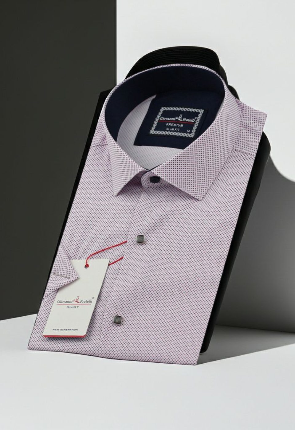 Slim Fit Kısa Kol Dijital Baskılı Desenli Erkek Gömlek 3GMK311196002