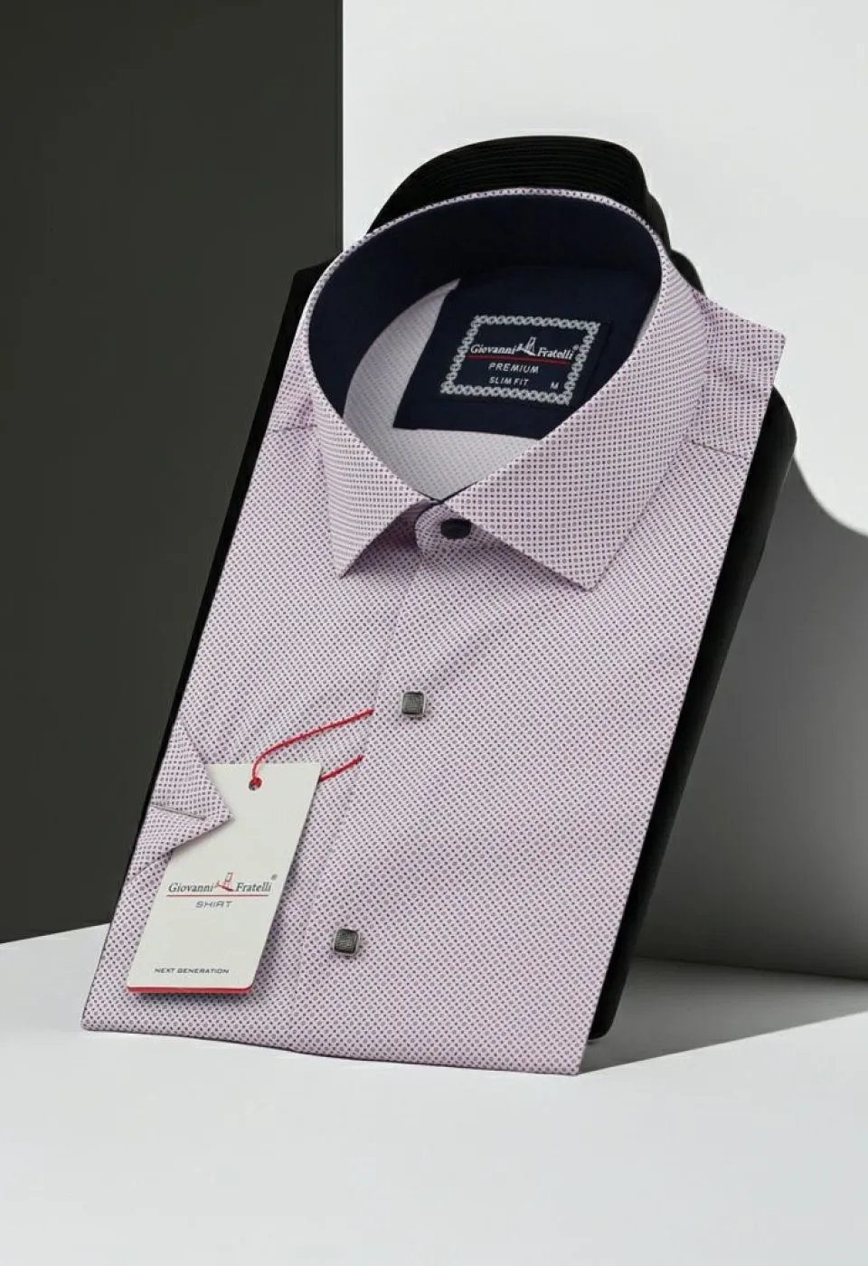 Slim Fit Kısa Kol Dijital Baskılı Desenli Erkek Gömlek 3GMK311196002