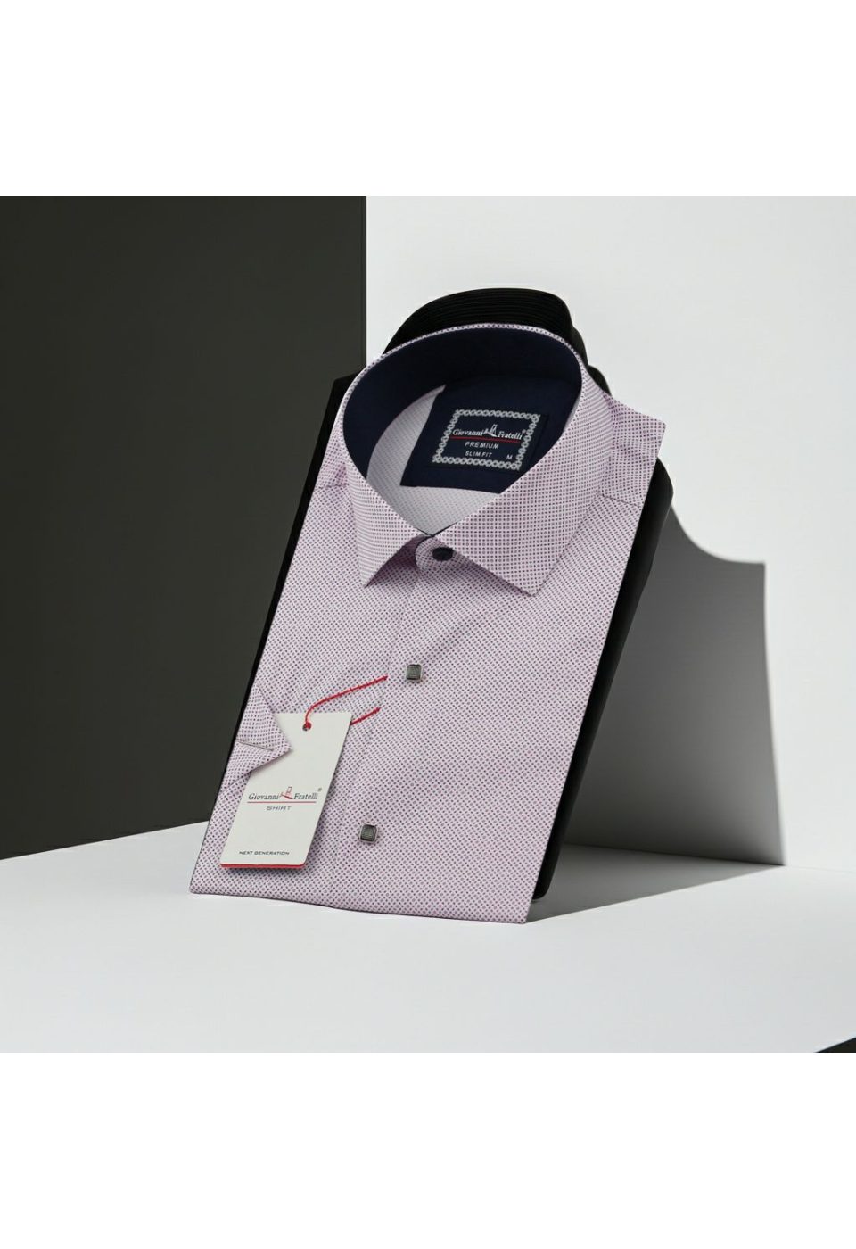 Slim Fit Kısa Kol Dijital Baskılı Desenli Erkek Gömlek 3GMK311196002 - Giovanni Fratelli