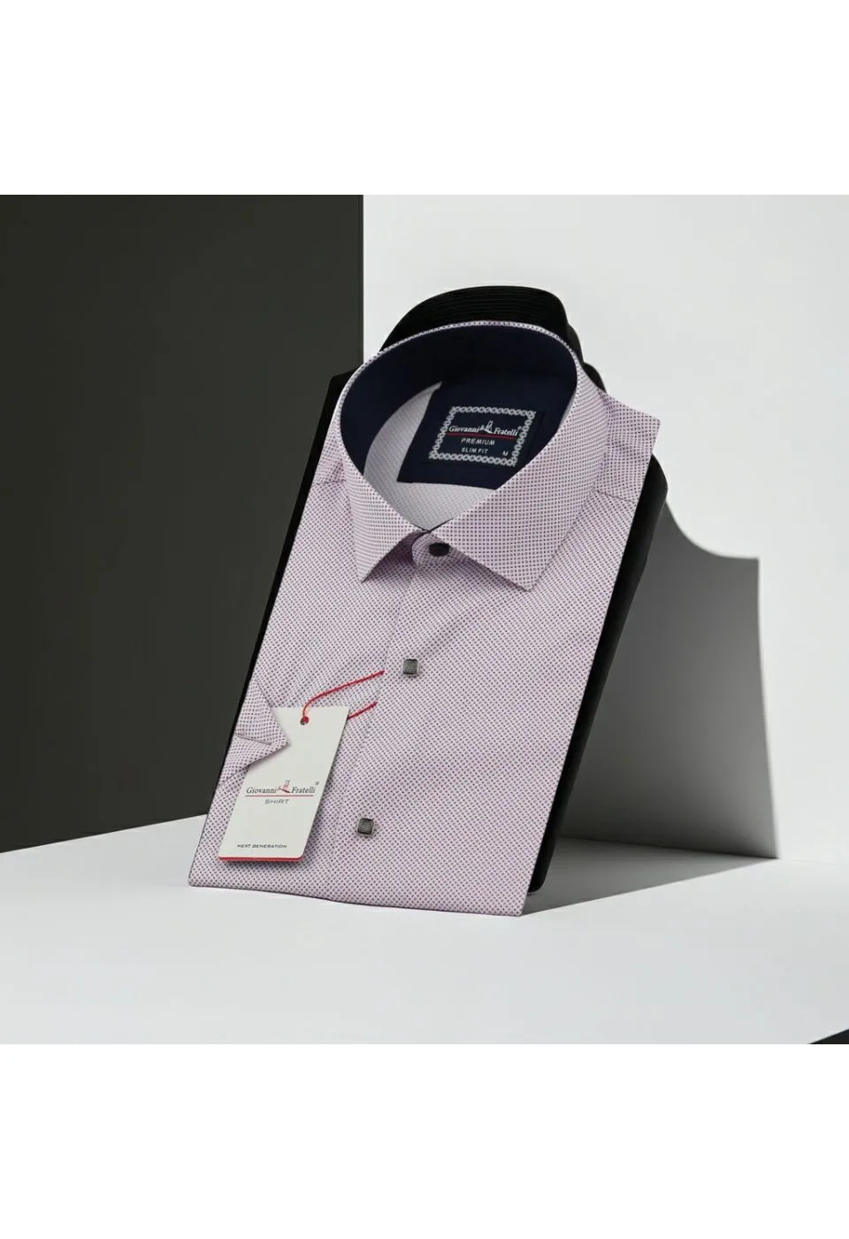 Slim Fit Kısa Kol Dijital Baskılı Desenli Erkek Gömlek 3GMK311196002 - Giovanni Fratelli