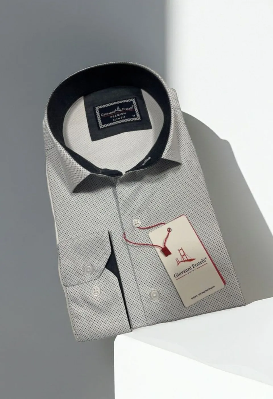 Slim Fit Uzun Kol Dijital Baskılı Desenli Erkek Gömlek 3GMK321197001 - Giovanni Fratelli