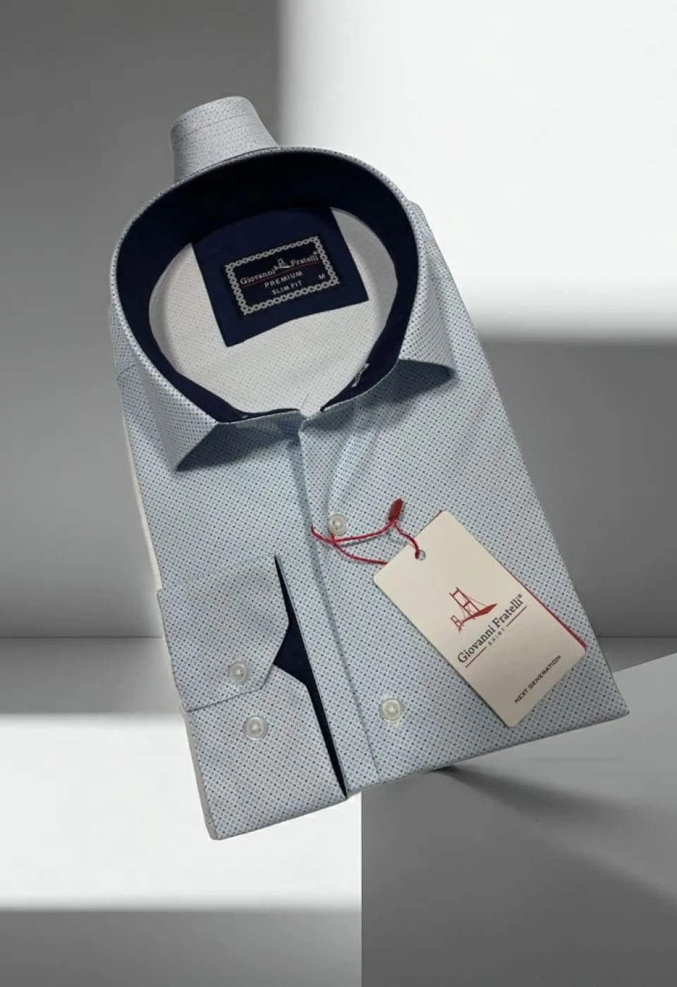 Slim Fit Uzun Kol Dijital Baskılı Desenli Erkek Gömlek 3GMK321197011