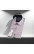 Slim Fit Kısa Kol Desenli Erkek Gömlek 3GMK311198002