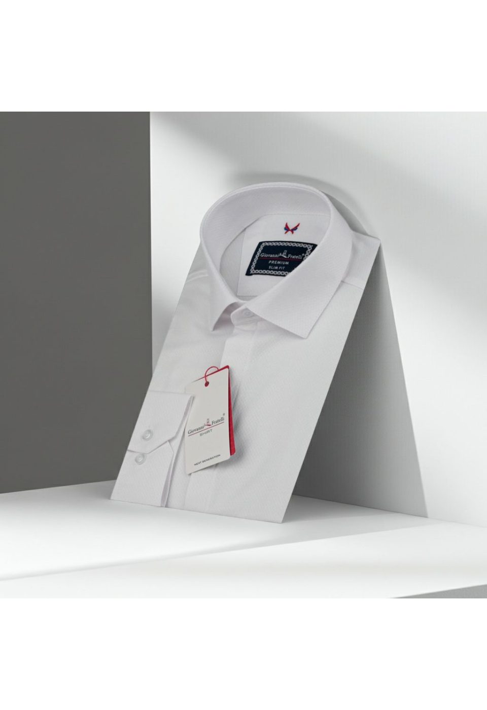 Slim Fit Uzun Kol Desenli Armürlü Jakar Erkek Gömlek 3GMK321199001 - Giovanni Fratelli