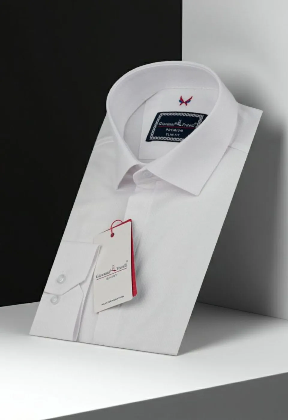 Slim Fit Uzun Kol Desenli Armürlü Jakar Erkek Gömlek 3GMK321199001 - Giovanni Fratelli