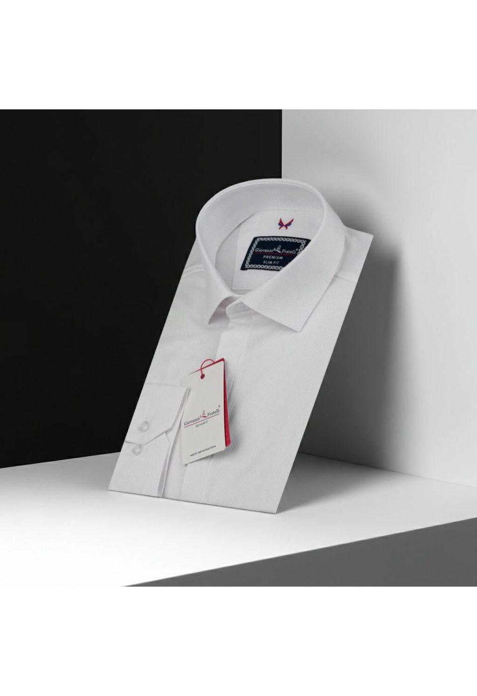 Slim Fit Uzun Kol Desenli Armürlü Jakar Erkek Gömlek 3GMK321199001 - Giovanni Fratelli