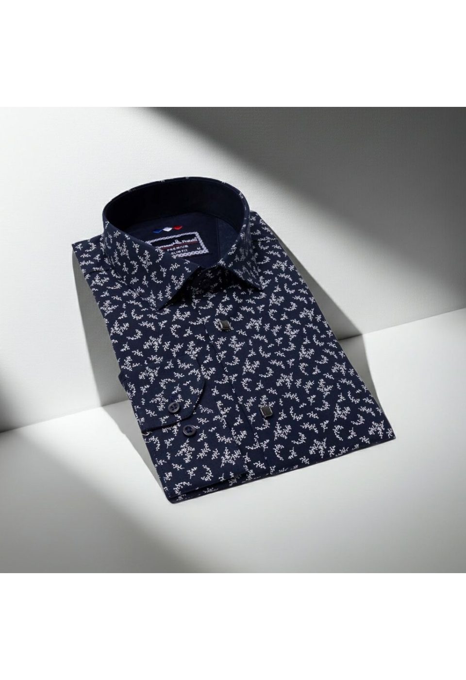 Slim Fit Uzun Kol Desenli Erkek Gömlek 3GMK311200010 - Giovanni Fratelli