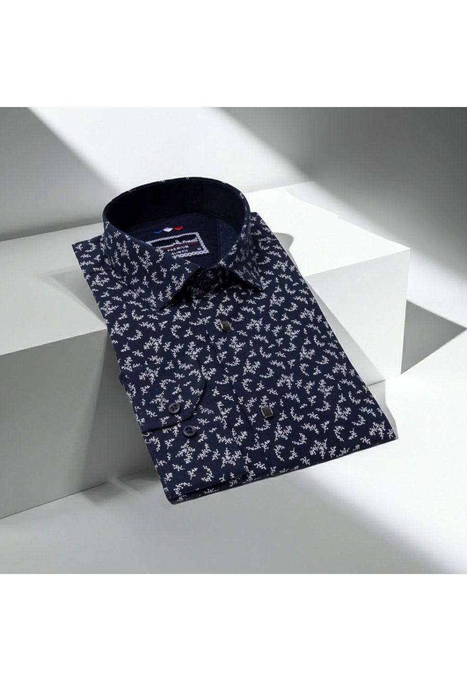 Slim Fit Uzun Kol Desenli Erkek Gömlek 3GMK311200010 - Giovanni Fratelli