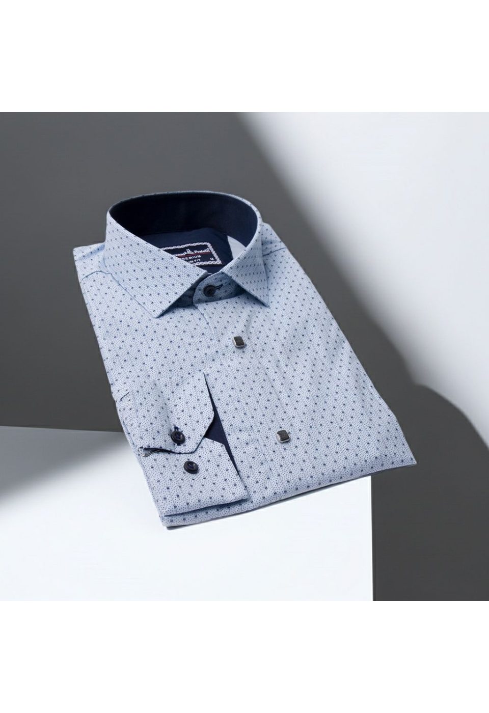 1204 CR 002 Slim Fit Uzun Kol Desenli Erkek Gömlek 3GMK331204002 - Giovanni Fratelli