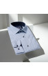 Slim Fit Uzun Kol Desenli Erkek Gömlek 3GMK331204002