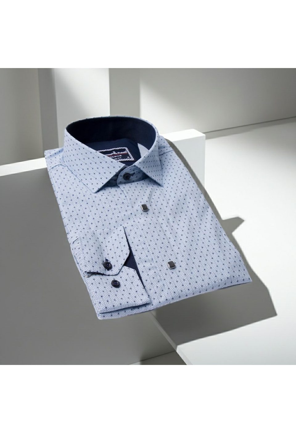 1204 CR 002 Slim Fit Uzun Kol Desenli Erkek Gömlek 3GMK331204002 - Giovanni Fratelli