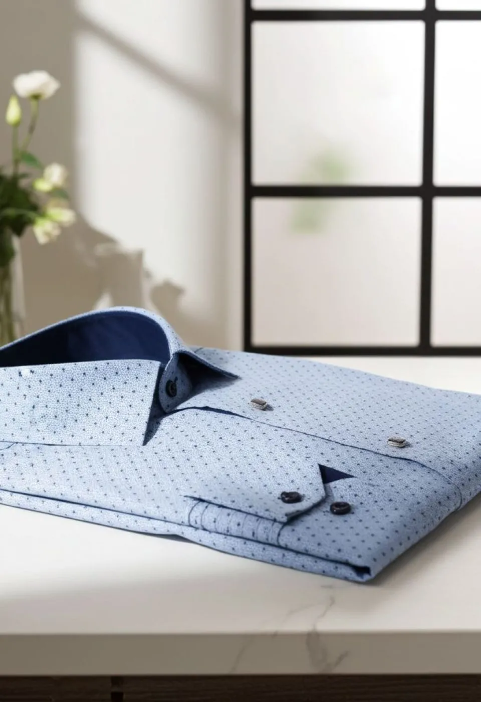 Slim Fit Uzun Kol Desenli Erkek Gömlek 3GMK331204002 - Giovanni Fratelli