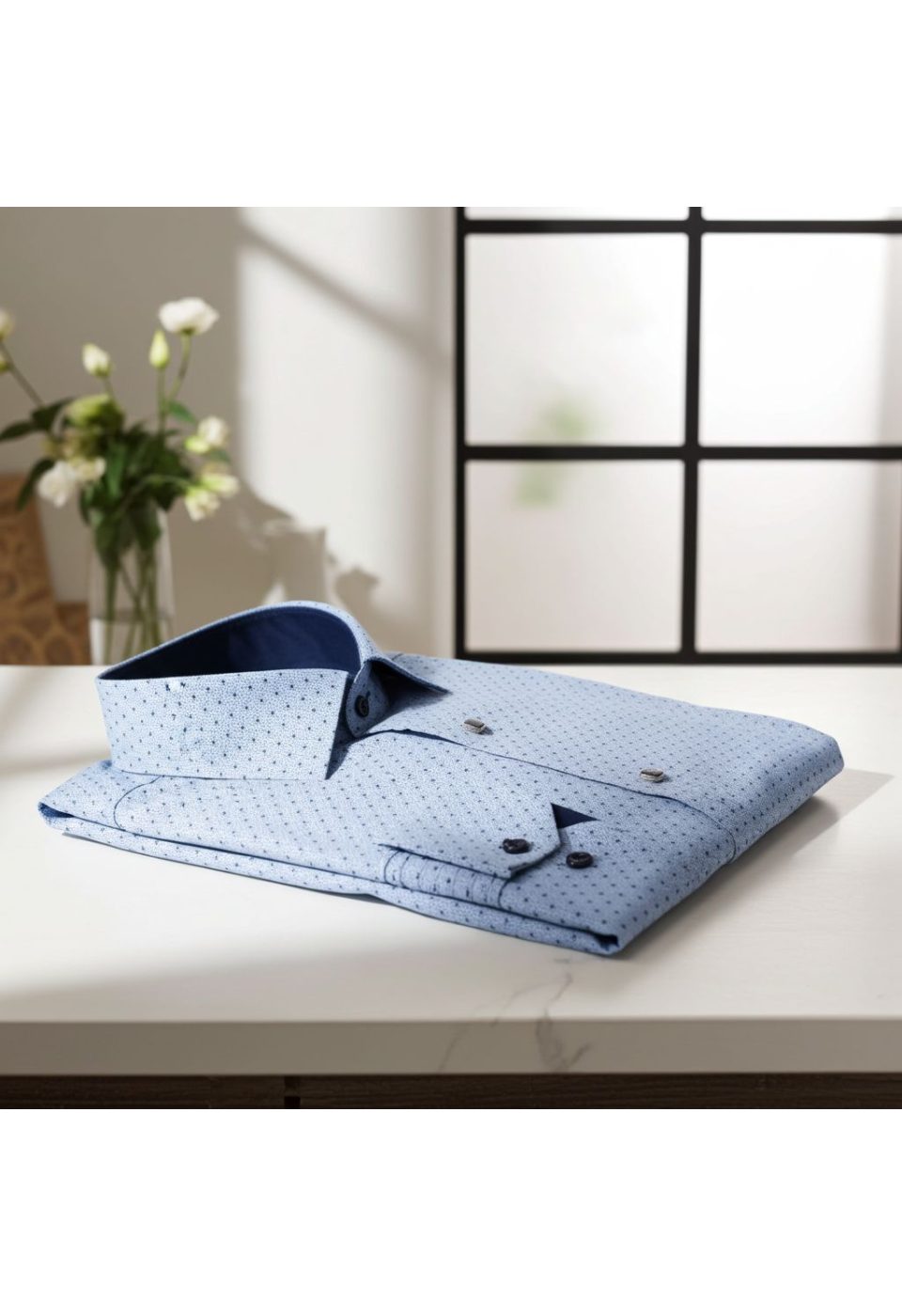 1204 CR 002 Slim Fit Uzun Kol Desenli Erkek Gömlek 3GMK331204002 - Giovanni Fratelli
