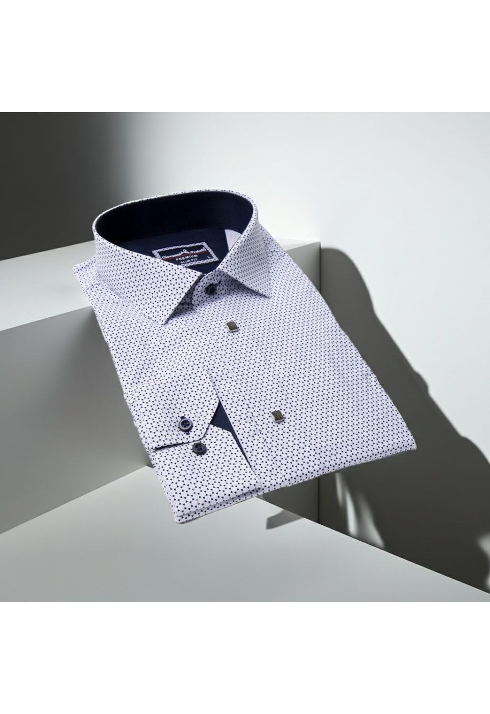 Slim Fit Uzun Kol Desenli Erkek Gömlek 3GMK331204010 - Giovanni Fratelli