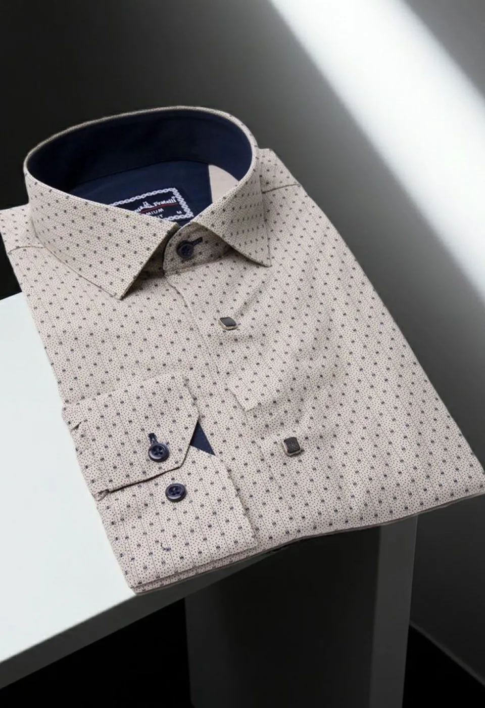 Slim Fit Uzun Kol Desenli Erkek Gömlek 3GMK331204014 - Giovanni Fratelli