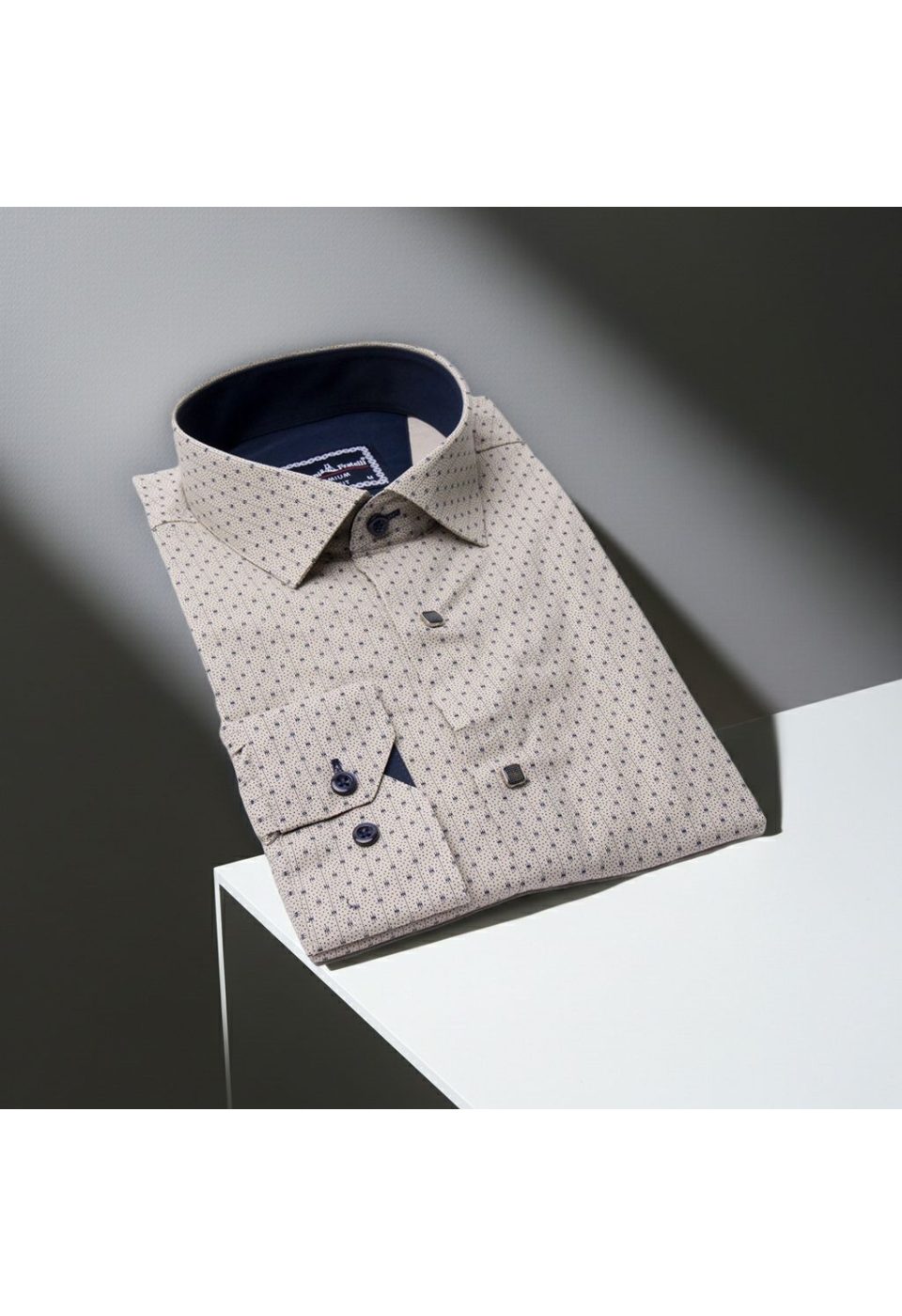 1204 CR 014 Slim Fit Uzun Kol Desenli Erkek Gömlek 3GMK331204014 - Giovanni Fratelli