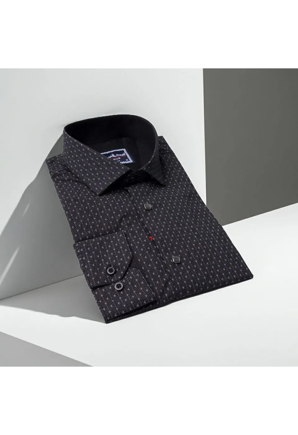 Slim Fit Uzun Kol Desenli Erkek Gömlek 3GMK331204015 - Giovanni Fratelli