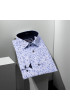 Slim Fit Uzun Kol Desenli Erkek Gömlek 3GMK321206002
