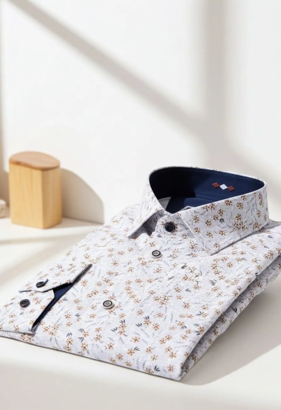 Slim Fit Uzun Kol Desenli Erkek Gömlek 3GMK321206004 - Giovanni Fratelli