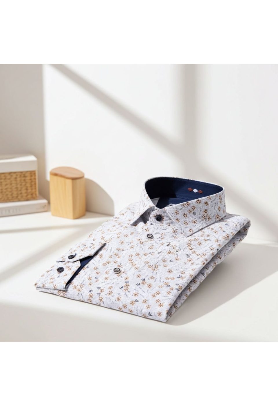 Slim Fit Uzun Kol Desenli Erkek Gömlek 3GMK321206004 - Giovanni Fratelli