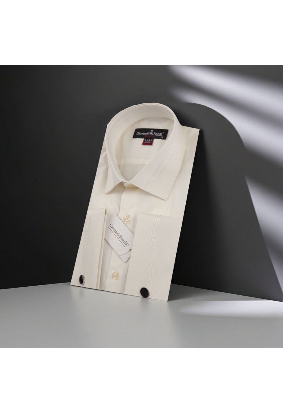 1207 CR D 8 DROP 002 8 Drop Slim Fit Uzun Kol Double Manşet Düz Renk Erkek Gömlek 3GMK331207002 - Giovanni Fratelli