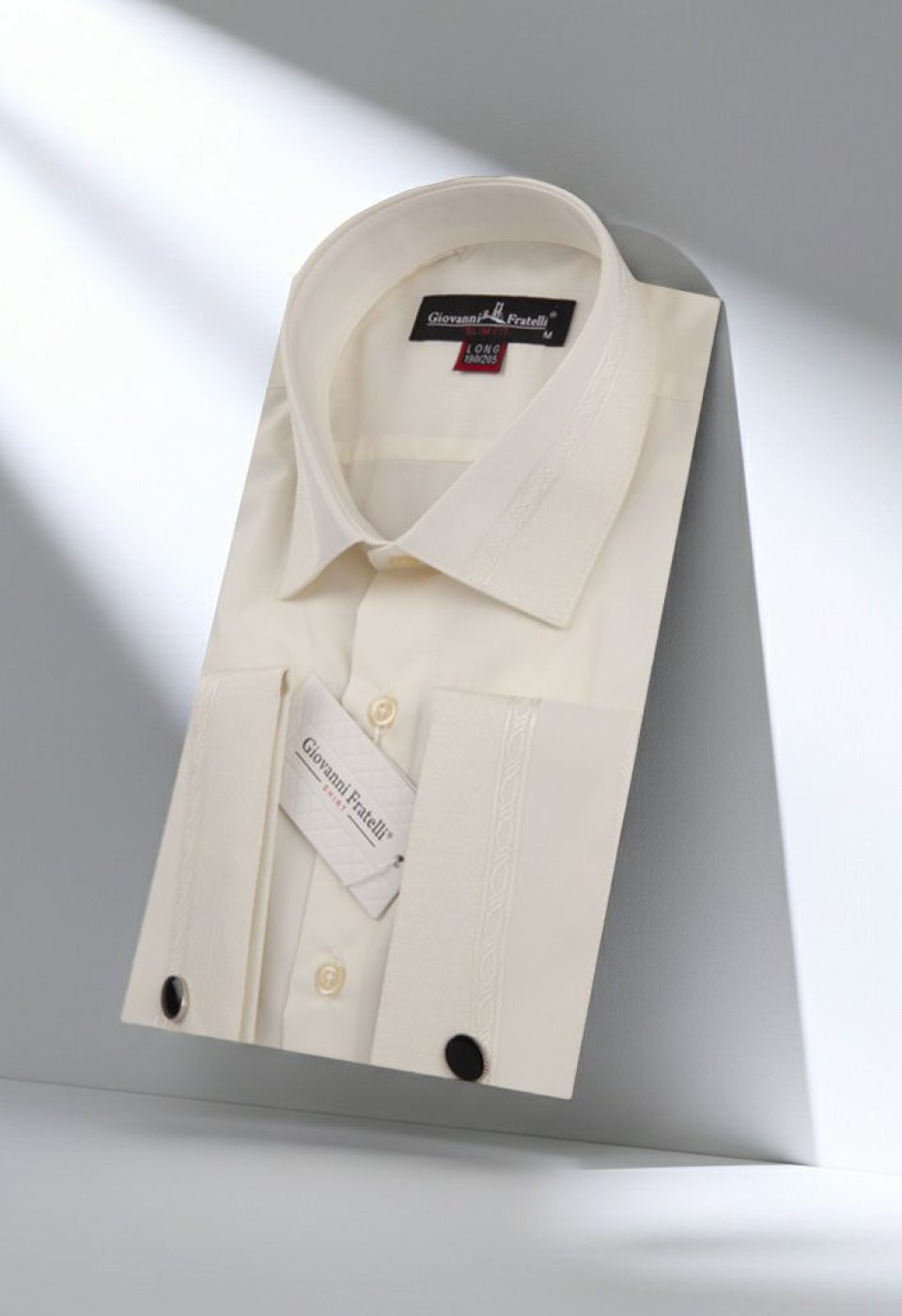 1207 CR D 8 DROP 002 8 Drop Slim Fit Uzun Kol Double Manşet Düz Renk Erkek Gömlek 3GMK331207002 - Giovanni Fratelli