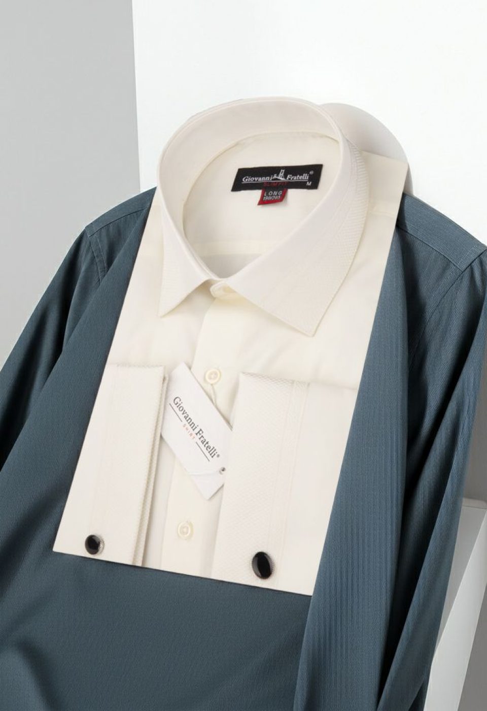 8 Drop Slim Fit Uzun Kol Double Manşet Düz Renk Erkek Gömlek 3GMK331207003