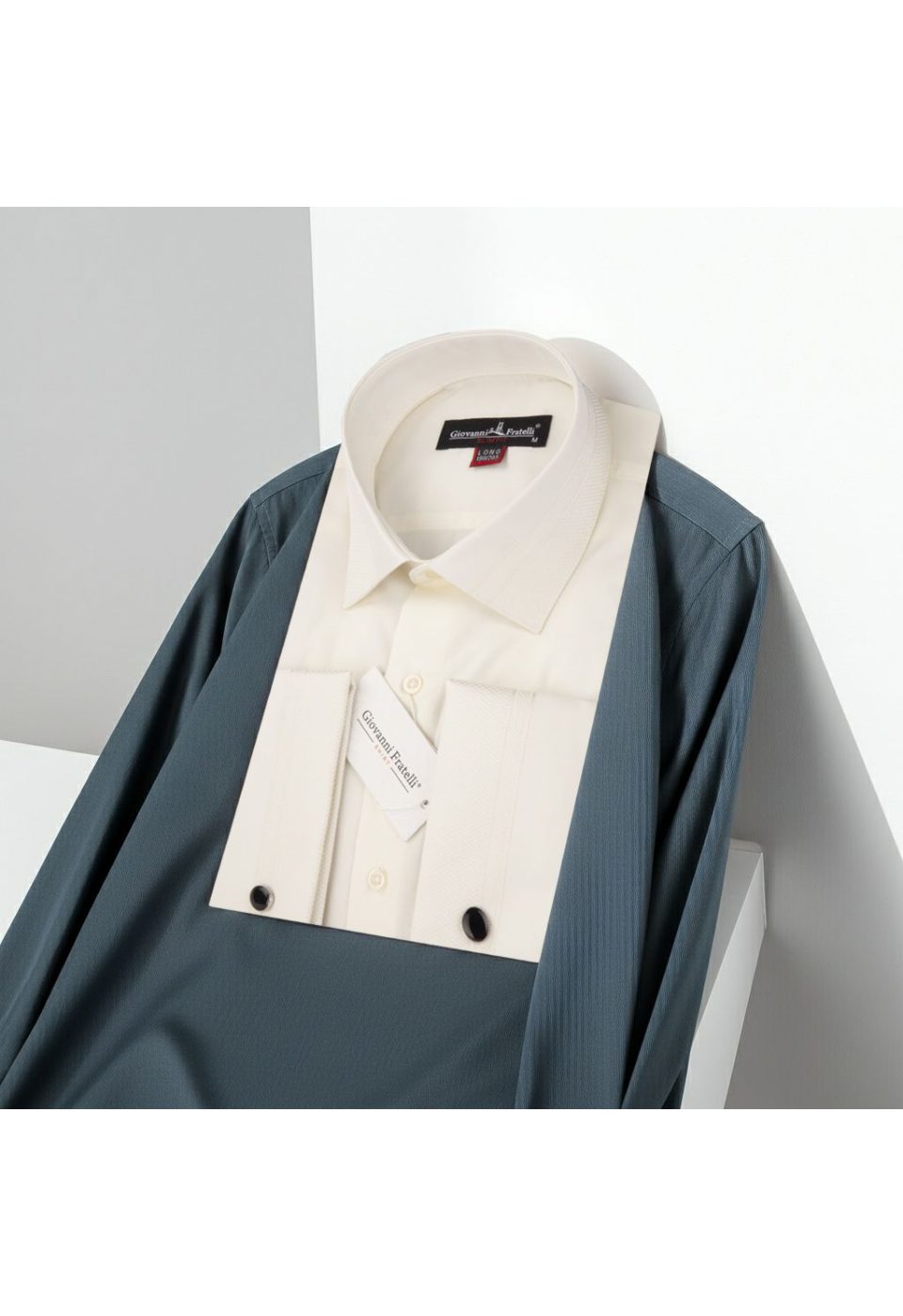 1207 CR D 8 DROP 003 8 Drop Slim Fit Uzun Kol Double Manşet Düz Renk Erkek Gömlek 3GMK331207003 - Giovanni Fratelli