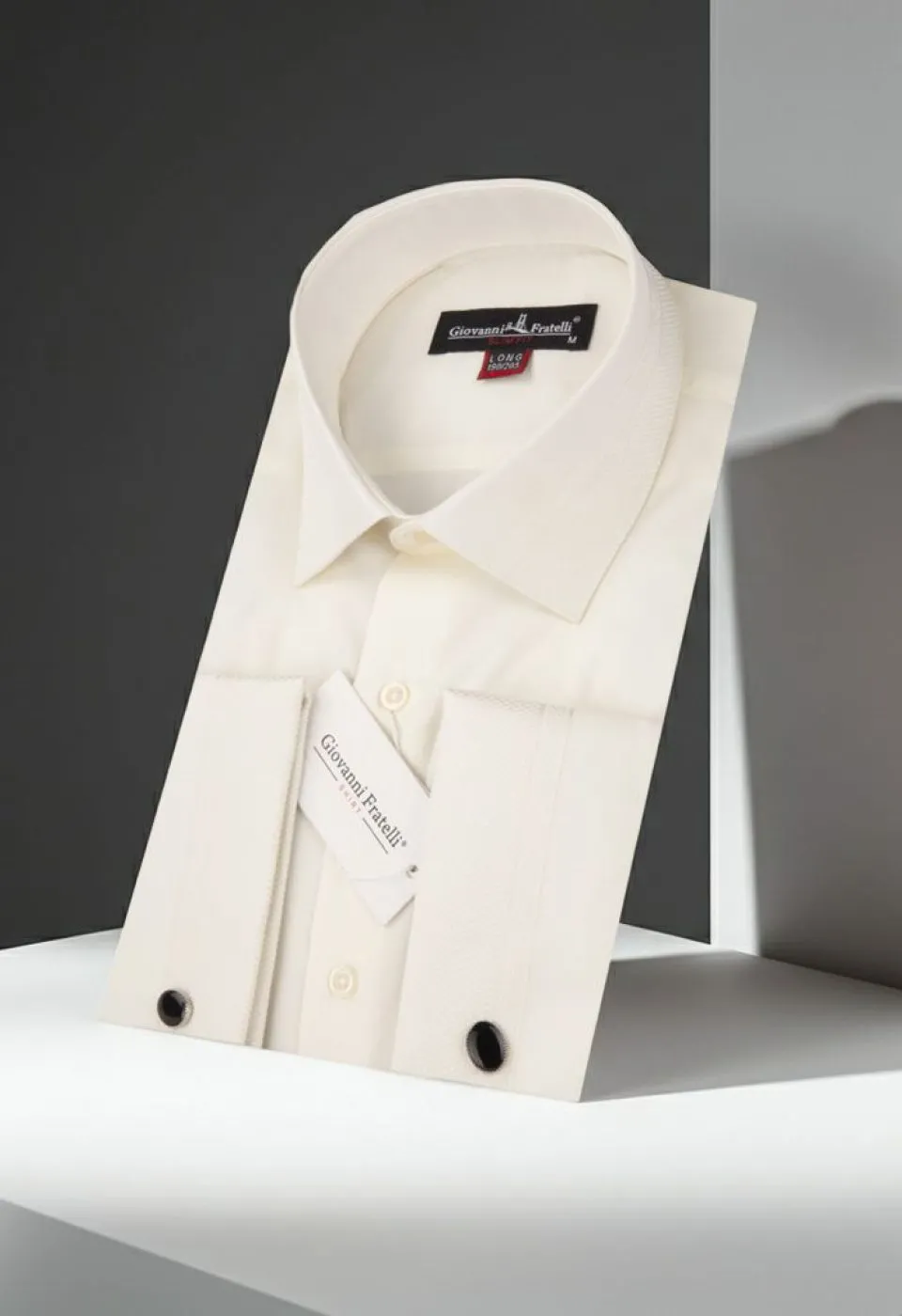 8 Drop Slim Fit Uzun Kol Double Manşet Düz Renk Erkek Gömlek 3GMK331207003