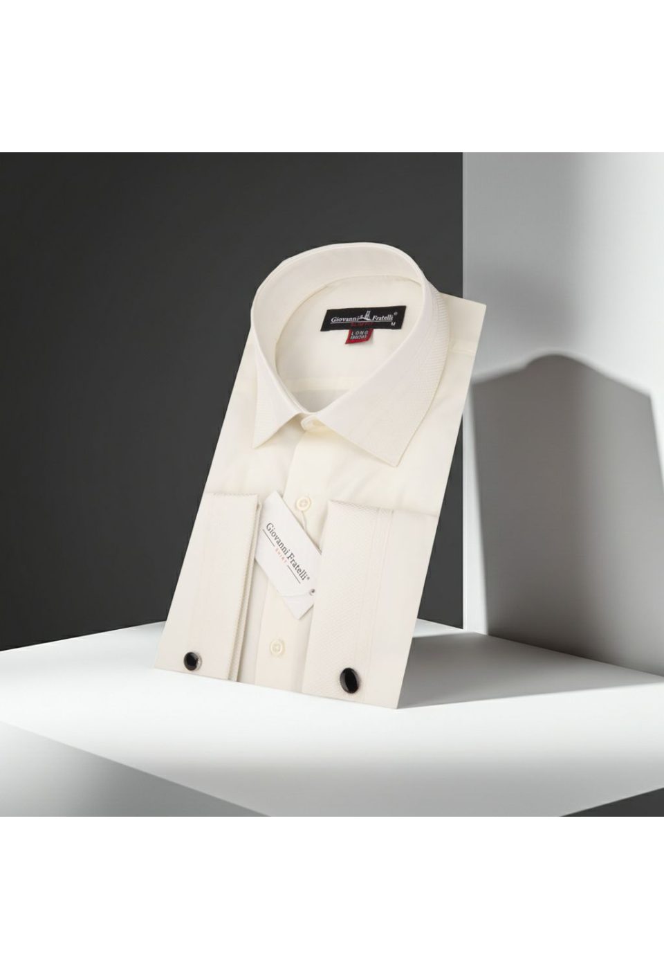 1207 CR D 8 DROP 003 8 Drop Slim Fit Uzun Kol Double Manşet Düz Renk Erkek Gömlek 3GMK331207003 - Giovanni Fratelli