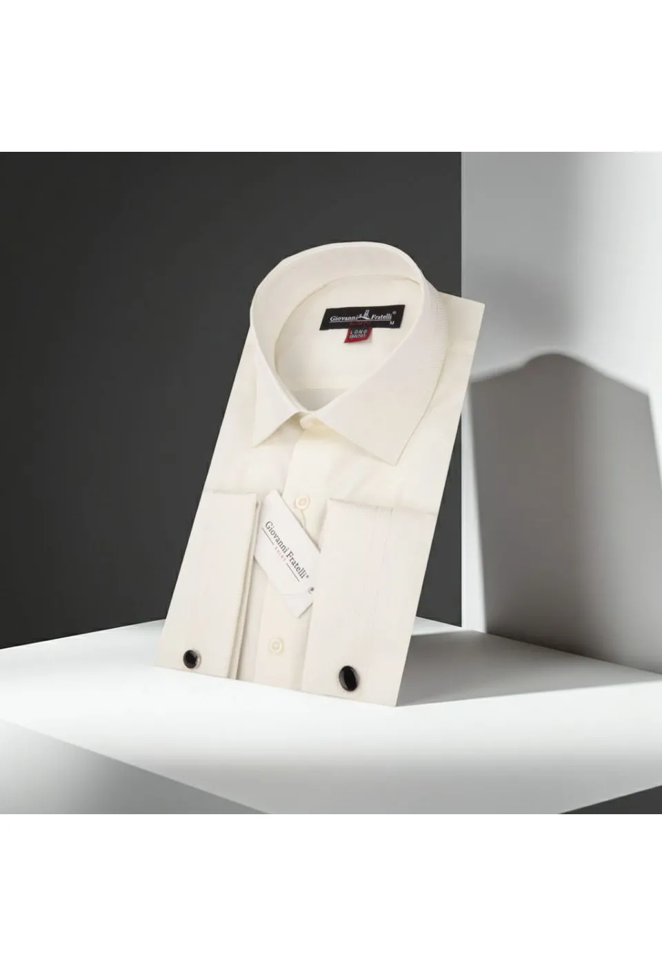 8 Drop Slim Fit Uzun Kol Double Manşet Düz Renk Erkek Gömlek 3GMK331207003 - Giovanni Fratelli