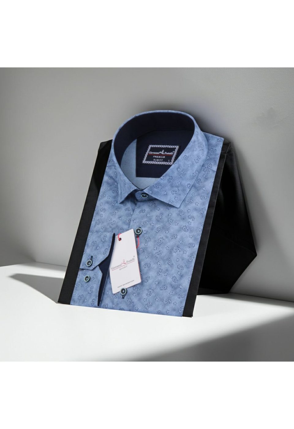 1208 CR 003 Slim Fit Uzun Kol Desenli Erkek Gömlek 3GMK311208003 - Giovanni Fratelli