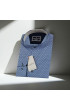 Slim Fit Uzun Kol Desenli Hakim Yaka Erkek Gömlek 3GMK321210003