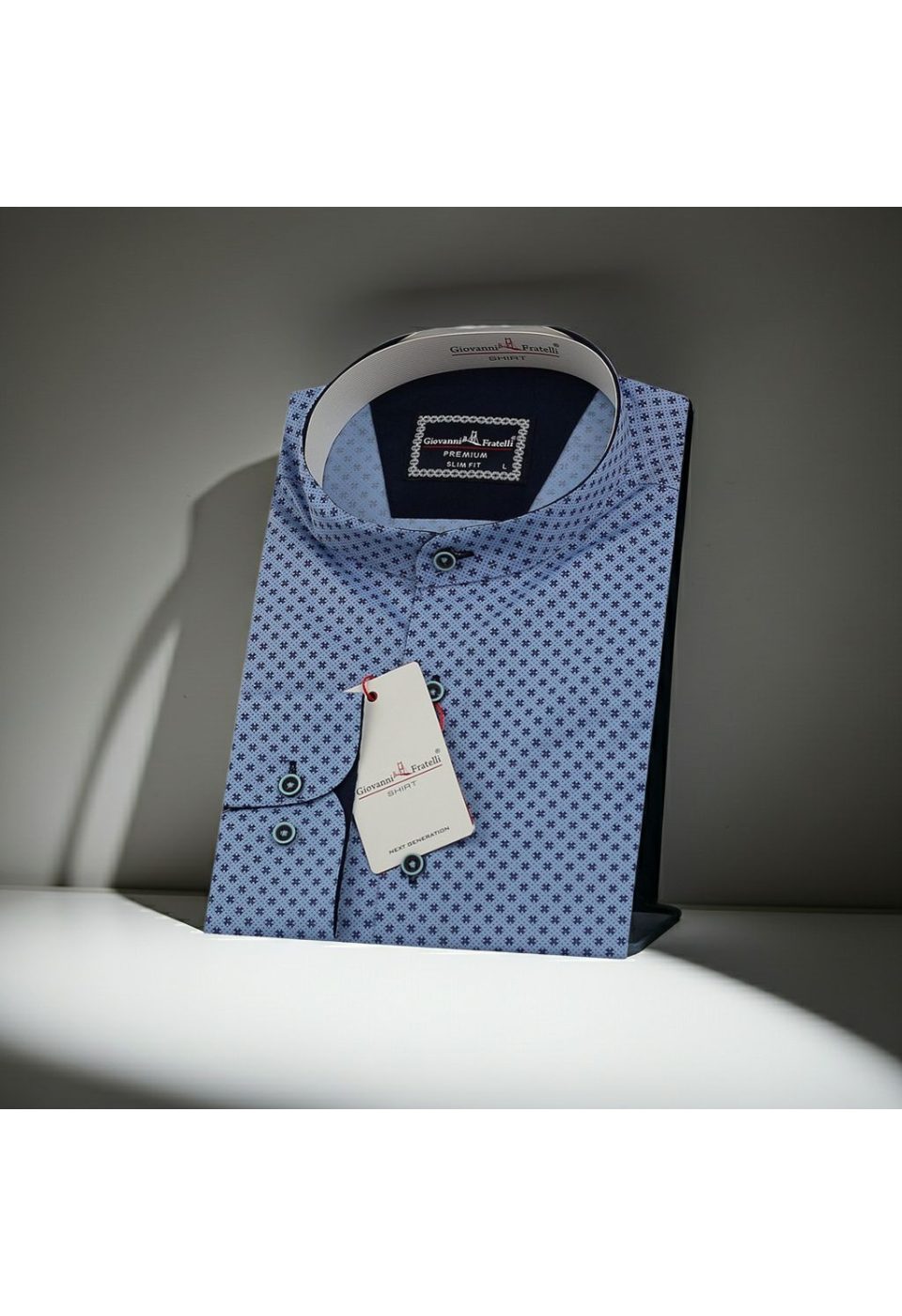 1210 CR HK 003 Slim Fit Uzun Kol Desenli Hakim Yaka Erkek Gömlek 3GMK321210003 - Giovanni Fratelli