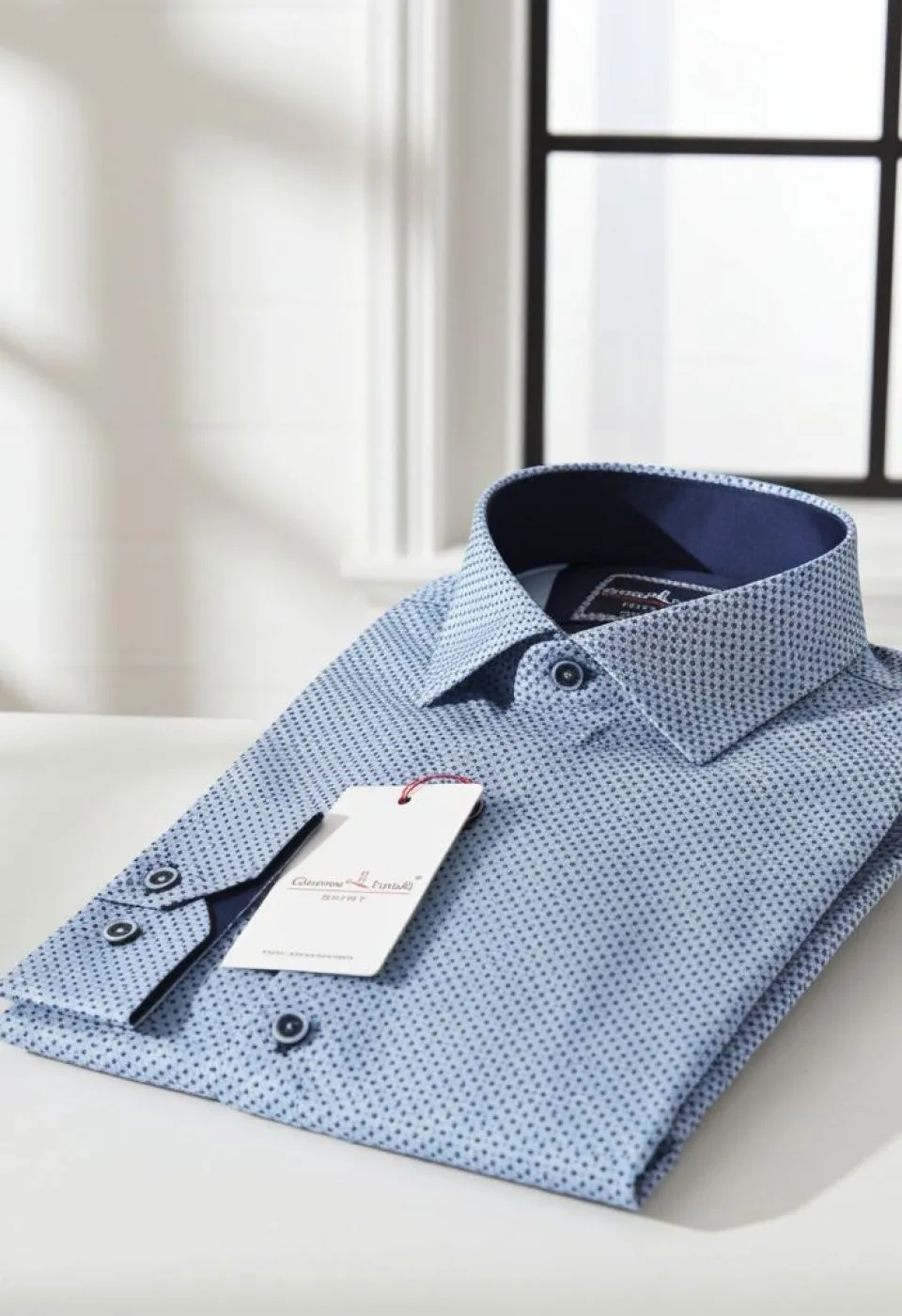Slim Fit Uzun Kol Desenli Erkek Gömlek 3GMK321212002 - Giovanni Fratelli