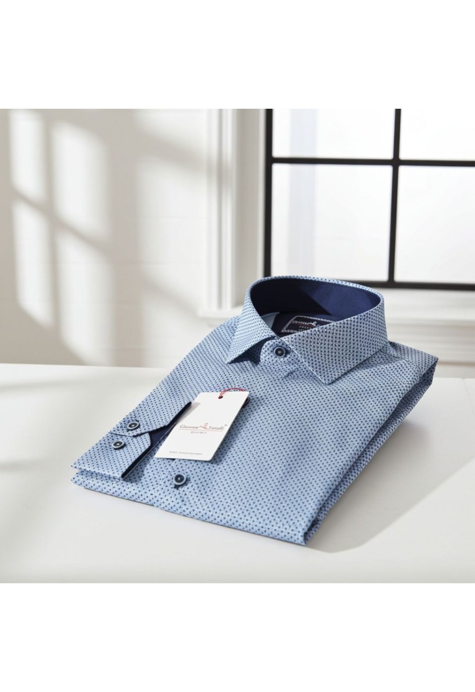 Slim Fit Uzun Kol Desenli Erkek Gömlek 3GMK321212002 - Giovanni Fratelli