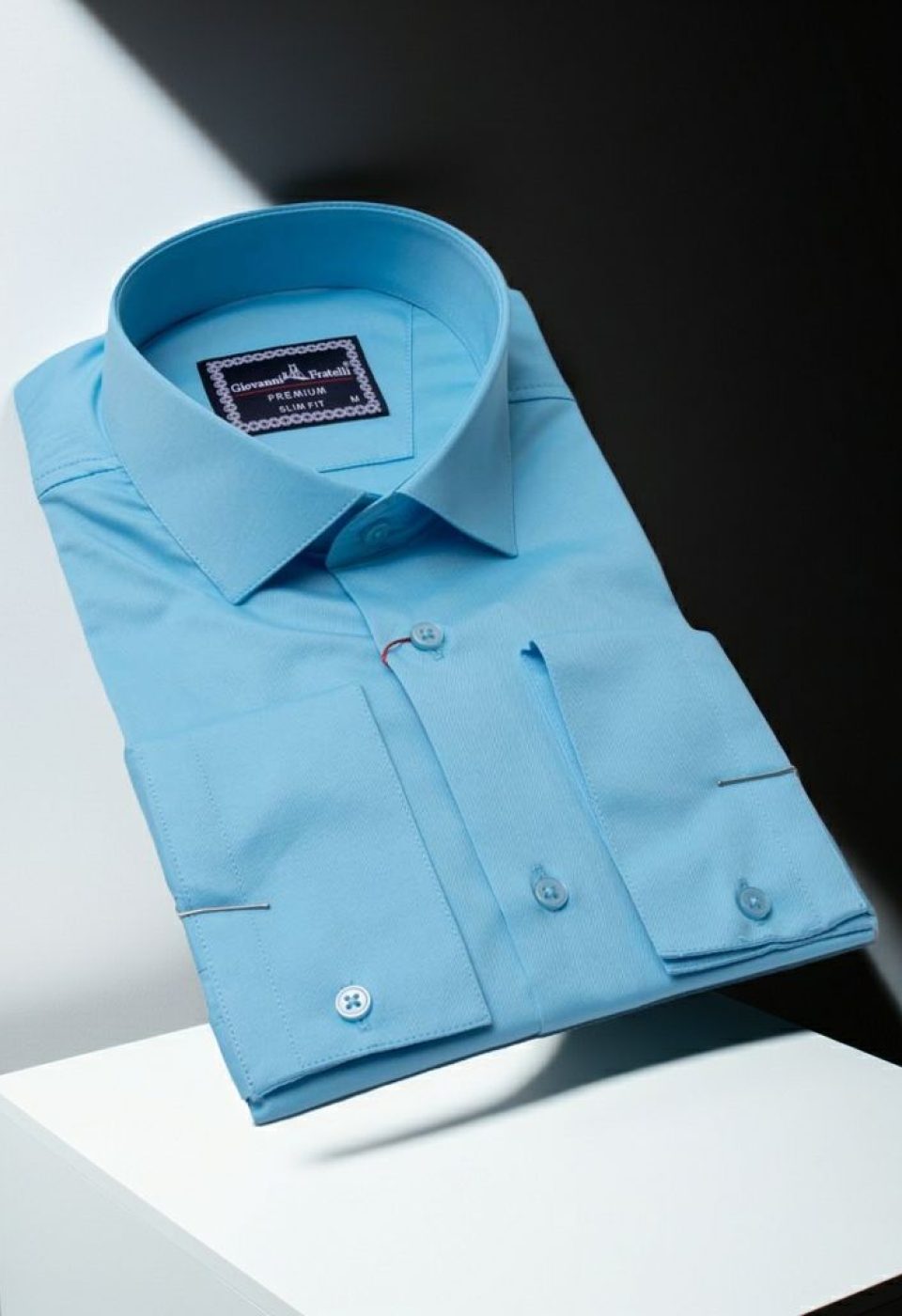 Slim Fit Saten Uzun Kol Universal Manşet Düz Renk Erkek Gömlek 3GMK321213003 Slim Fit Saten Uzun Kol Universal Manşet Düz Renk Erkek Gömlek 3GMK321213003
